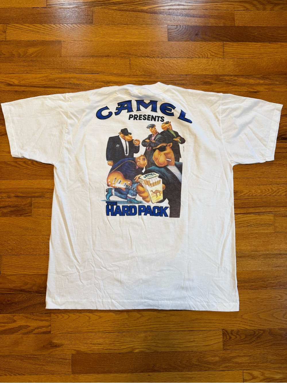 insane 1993 90s Camel Cigarettes Hard Pack T-shirt pocket tee badass smoker